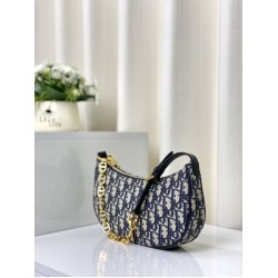 Replica Christian Dior CD Lounge Bag Dior Oblique Jacquard Blue Replica Christian Dior CD Lounge Bag Dior Oblique Jacquard Blue