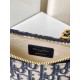 Replica Christian Dior CD Lounge Bag Dior Oblique Jacquard Blue