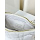 Fake Christian Dior CD Lounge Bag Supple Macrocannage White Replica Replica Christian Dior CD Lounge Bag Supple Macrocannage White