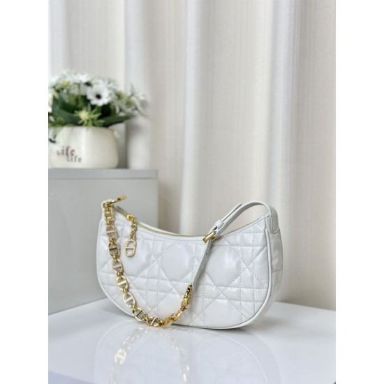 Fake Christian Dior CD Lounge Bag Supple Macrocannage White Replica Replica Christian Dior CD Lounge Bag Supple Macrocannage White
