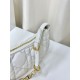 Fake Christian Dior CD Lounge Bag Supple Macrocannage White Replica Replica Christian Dior CD Lounge Bag Supple Macrocannage White