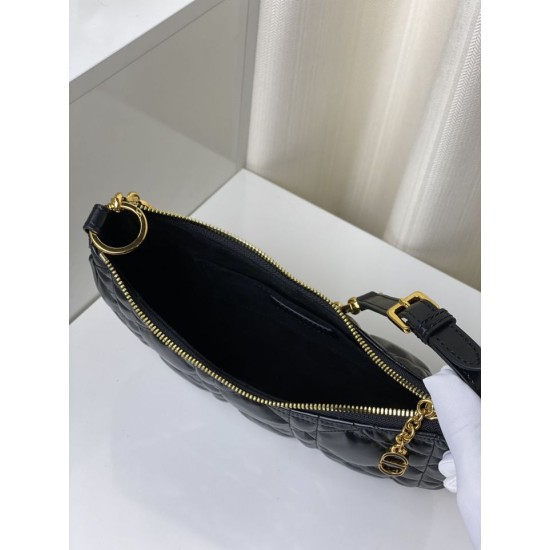Replica Christian Dior CD Lounge Bag Supple Macrocannage Black Fake Christian Dior CD Lounge Bag Supple Macrocannage Black Replica