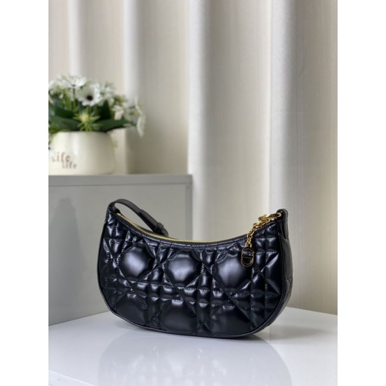 Replica Christian Dior CD Lounge Bag Supple Macrocannage Black Fake Christian Dior CD Lounge Bag Supple Macrocannage Black Replica