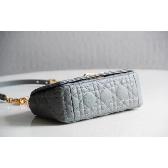 Fake Christian Dior Small Caro Bag Cannage Calfskin Cloud Blue Replica Replica Christian Dior Small Caro Bag Cannage Calfskin Cloud Blue