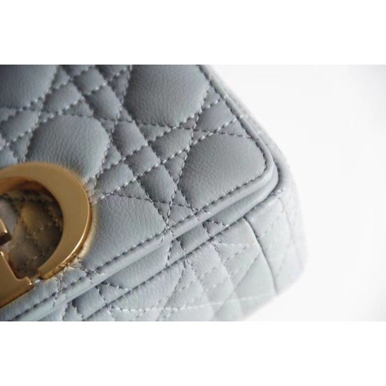 Fake Christian Dior Small Caro Bag Cannage Calfskin Cloud Blue Replica Replica Christian Dior Small Caro Bag Cannage Calfskin Cloud Blue