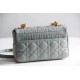 Fake Christian Dior Small Caro Bag Cannage Calfskin Cloud Blue Replica Replica Christian Dior Small Caro Bag Cannage Calfskin Cloud Blue