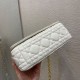Replica Christian Dior Small Caro Bag Cannage Calfskin White Replica Christian Dior Small Caro Bag Cannage Calfskin White