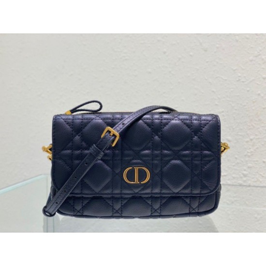 Replica Christian Dior Caro Pouch Cannage Calfskin Black Replica Christian Dior Caro Pouch Cannage Calfskin Black