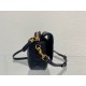 Replica Christian Dior Caro Pouch Cannage Calfskin Black Replica Christian Dior Caro Pouch Cannage Calfskin Black
