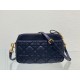 Replica Christian Dior Caro Pouch Cannage Calfskin Black Replica Christian Dior Caro Pouch Cannage Calfskin Black