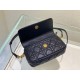Replica Christian Dior Caro Pouch Cannage Calfskin Black Replica Christian Dior Caro Pouch Cannage Calfskin Black