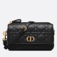 Replica Christian Dior Caro Pouch Cannage Calfskin Black Replica Christian Dior Caro Pouch Cannage Calfskin Black