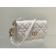 Replica Christian Dior Caro Pouch Cannage Calfskin White Replica Christian Dior Caro Pouch Cannage Calfskin White