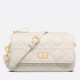 Replica Christian Dior Caro Pouch Cannage Calfskin White Replica Christian Dior Caro Pouch Cannage Calfskin White