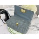 Replica Christian Dior Large Dior Caro Bag Light Blue Replica Christian Dior Large Dior Caro Bag Light Blue