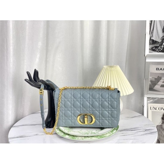 Replica Christian Dior Large Dior Caro Bag Light Blue Replica Christian Dior Large Dior Caro Bag Light Blue