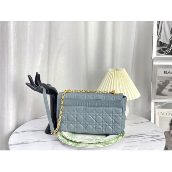 Replica Christian Dior Large Dior Caro Bag Light Blue Replica Christian Dior Large Dior Caro Bag Light Blue