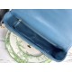 Replica Christian Dior Large Dior Caro Bag Blue Replica Christian Dior Large Dior Caro Bag Blue
