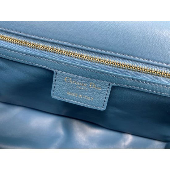 Replica Christian Dior Large Dior Caro Bag Blue Replica Christian Dior Large Dior Caro Bag Blue