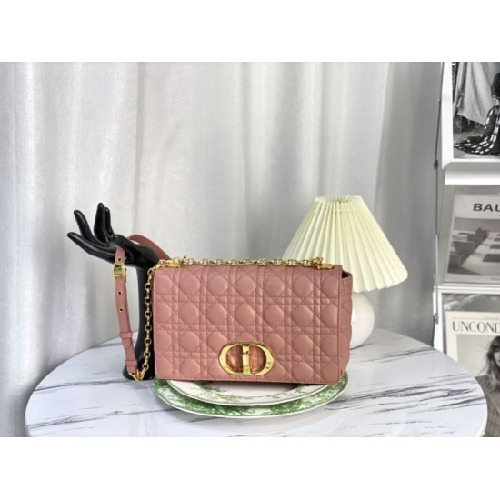 Replica Christian Dior Large Dior Caro Bag Pink Replica Christian Dior Large Dior Caro Bag Pink