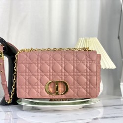 Replica Christian Dior Large Dior Caro Bag Pink