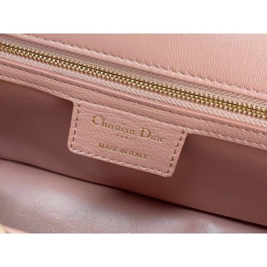 Replica Christian Dior Large Dior Caro Bag Pink Replica Christian Dior Large Dior Caro Bag Pink