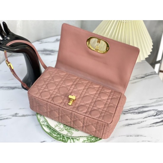 Replica Christian Dior Large Dior Caro Bag Pink Replica Christian Dior Large Dior Caro Bag Pink