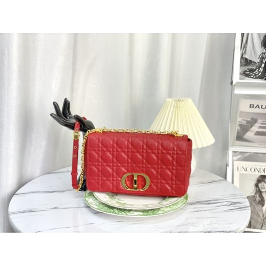 Replica Christian Dior Large Dior Caro Bag Red Fake Christian Dior Large Dior Caro Bag Red Replica