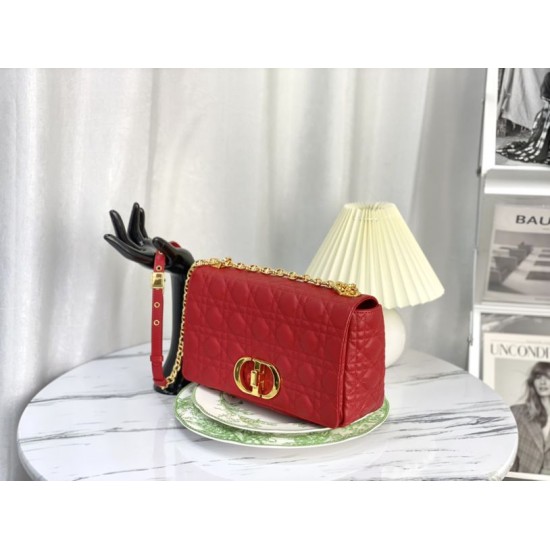 Replica Christian Dior Large Dior Caro Bag Red Fake Christian Dior Large Dior Caro Bag Red Replica