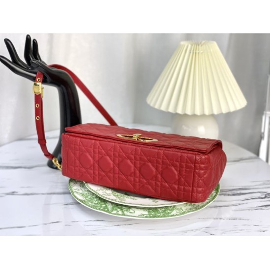 Replica Christian Dior Large Dior Caro Bag Red Fake Christian Dior Large Dior Caro Bag Red Replica