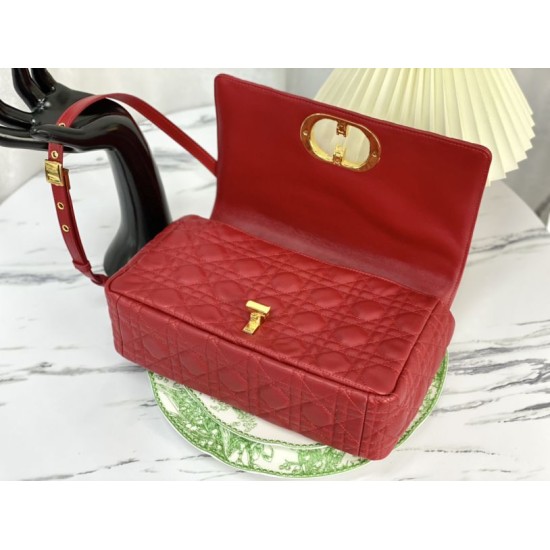 Replica Christian Dior Large Dior Caro Bag Red Fake Christian Dior Large Dior Caro Bag Red Replica