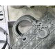 Fake Christian Dior Lady D-Joy Bag Calfskin with Diamond Motif Grey Replica Fake Christian Dior Lady D-Joy Bag Calfskin with Diamond Motif Grey Replica