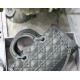 Fake Christian Dior Lady D-Joy Bag Calfskin with Diamond Motif Grey Replica Fake Christian Dior Lady D-Joy Bag Calfskin with Diamond Motif Grey Replica