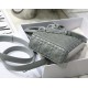 Fake Christian Dior Lady D-Joy Bag Calfskin with Diamond Motif Grey Replica Fake Christian Dior Lady D-Joy Bag Calfskin with Diamond Motif Grey Replica