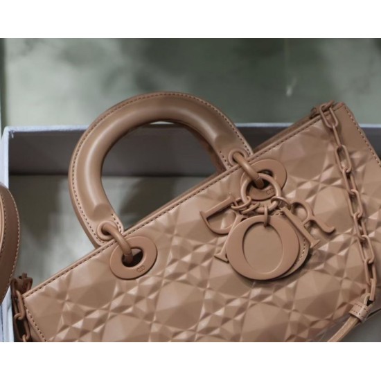 Replica Christian Dior Lady D-Joy Bag Calfskin with Diamond Motif Poudre Replica Christian Dior Lady D-Joy Bag Calfskin with Diamond Motif Poudre