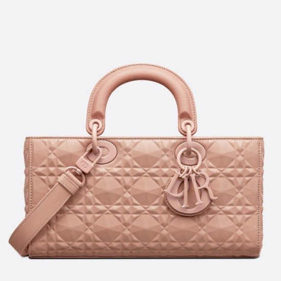 Replica Christian Dior Lady D-Joy Bag Calfskin with Diamond Motif Poudre Replica Christian Dior Lady D-Joy Bag Calfskin with Diamond Motif Poudre