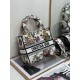 Replica Christian Dior Medium Lady D-Lite Bag Jardin Botanique Embroidery White Replica Christian Dior Medium Lady D-Lite Bag Jardin Botanique Embroidery White