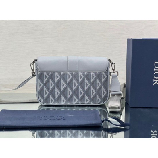 Replica Christian Dior Hit the Road Messenger Bag CD Diamond Canvas Gray Replica Christian Dior Hit the Road Messenger Bag CD Diamond Canvas Gray