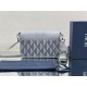 Replica Christian Dior Hit the Road Messenger Bag CD Diamond Canvas Gray Replica Christian Dior Hit the Road Messenger Bag CD Diamond Canvas Gray