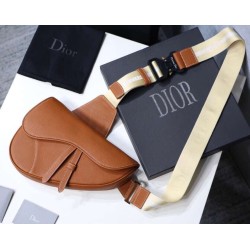 Replica Christian Dior Saddle Belt Men Bag Grained Calfskin Brown Replica Christian Dior Saddle Belt Men Bag Grained Calfskin Brown