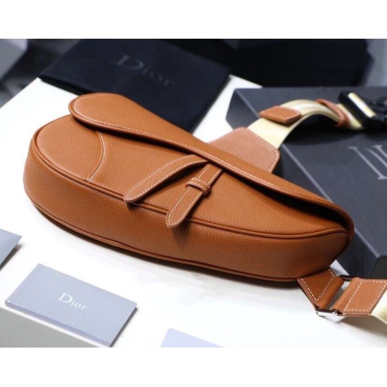 Replica Christian Dior Saddle Belt Men Bag Grained Calfskin Brown Replica Christian Dior Saddle Belt Men Bag Grained Calfskin Brown