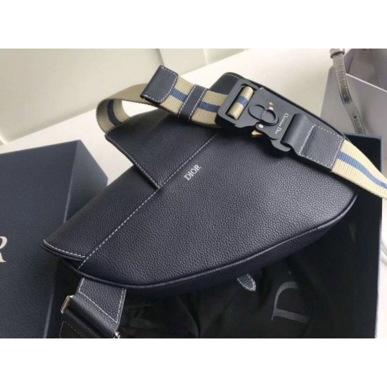 Replica Christian Dior Saddle Belt Men Bag Grained Calfskin Navy Fake Christian Dior Saddle Belt Men Bag Grained Calfskin Navy Replica
