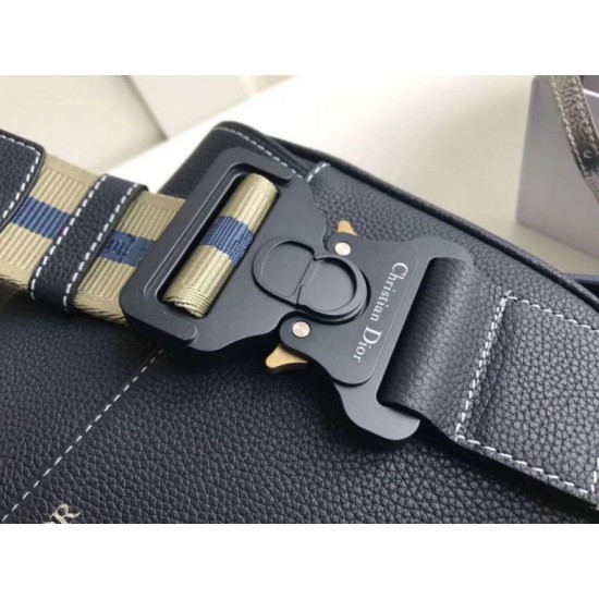 Replica Christian Dior Saddle Belt Men Bag Grained Calfskin Navy Fake Christian Dior Saddle Belt Men Bag Grained Calfskin Navy Replica