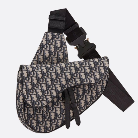 Fake Christian Dior Saddle Belt Men Bag Oblique Canvas Replica Fake Christian Dior Saddle Belt Men Bag Oblique Canvas Replica