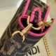 Fake Mini Baguette Bag FF Fabric With Fuchsia Trim Replica Replica Mini Baguette Bag FF Fabric With Fuchsia Trim