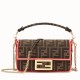 Fake Mini Baguette Bag FF Fabric With Fuchsia Trim Replica Replica Mini Baguette Bag FF Fabric With Fuchsia Trim
