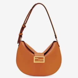 Fake Small Croissant Hobo Bag Brown Replica