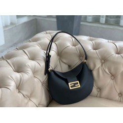 Fake Small Croissant Hobo Bag Black Replica Replica Small Croissant Hobo Bag Black