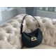 Fake Small Croissant Hobo Bag Black Replica Replica Small Croissant Hobo Bag Black