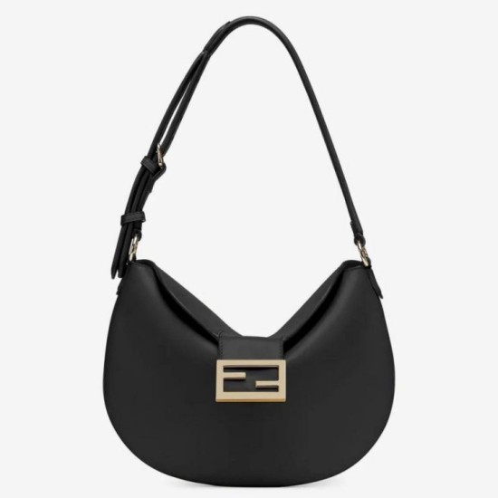 Fake Small Croissant Hobo Bag Black Replica Replica Small Croissant Hobo Bag Black